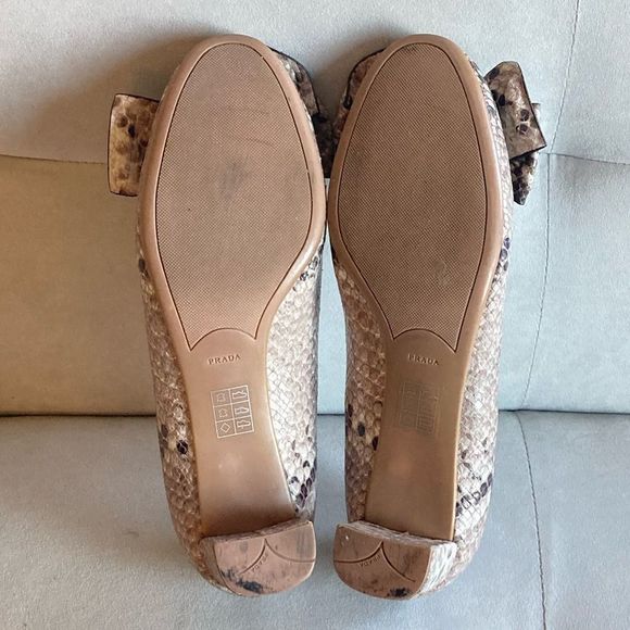 Prada heels ST Pitone Roccia Snake print heels sz 38.5 - Picture 3 of 12